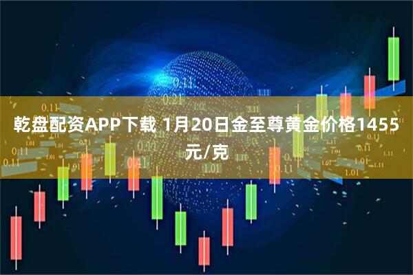 乾盘配资APP下载 1月20日金至尊黄金价格1455元/克