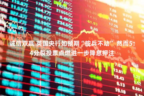诚信双赢 ﻿英国央行如预期“按兵不动” 然而5:4分裂投票点燃进一步降息押注